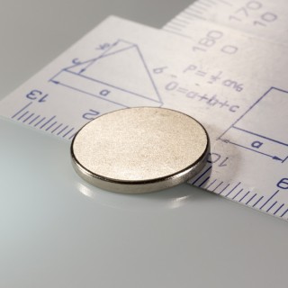 Magnet neodim cilindru cu diam.18x2 N 80 °C, VMM4-N35