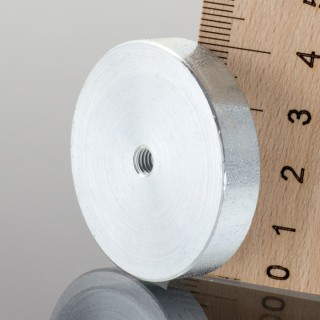 Magnet oală diam. 40 x înălțime 8 mm cu filet interior M5-6H