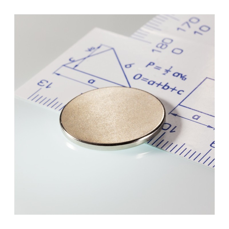 Magnet neodim cilindru cu diam.20x1,5 N 80 °C, VMM4-N35