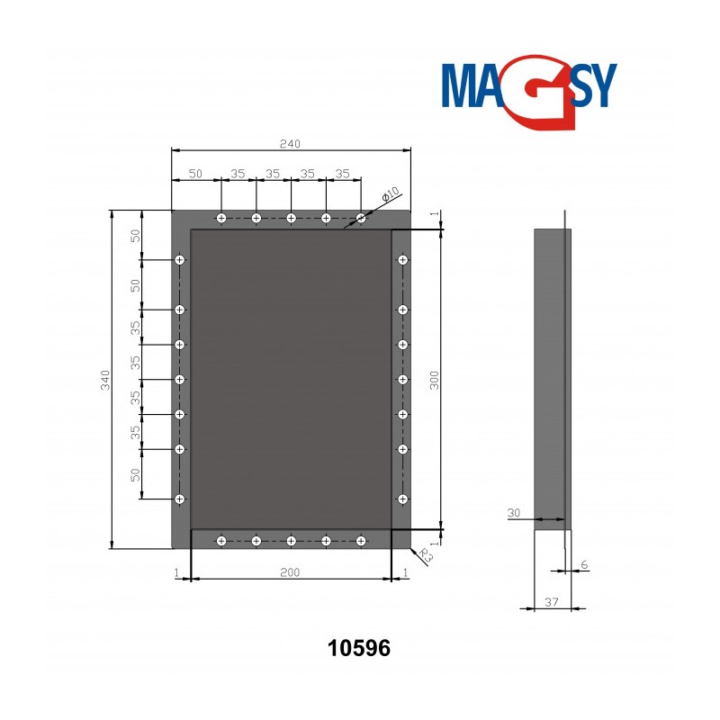 Ușiță magnetică 200x300 mm