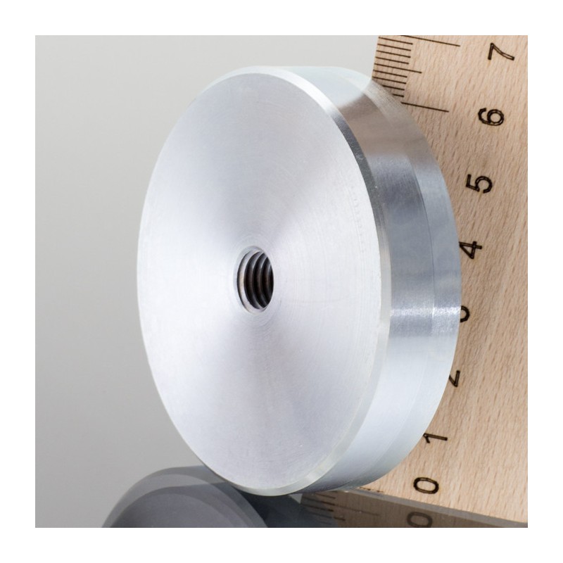 Magnet oală diam. 63 x înălțime 14 mm cu filet interior M10-6H