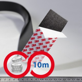 Bandă magnetică cu autoadeziv puternic 50x1,6 mm - lungime 10 m