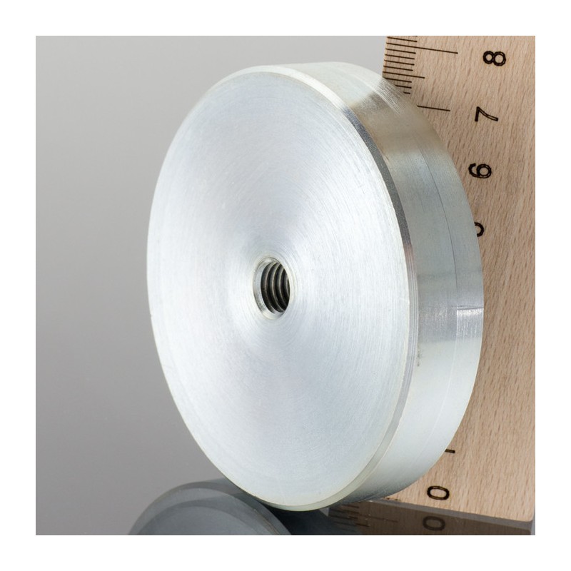 Magnet oală diam. 75 x înălțime 15 mm cu filet interior M10-6H