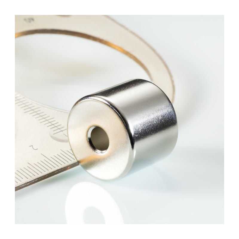 Magnet neodim inel cu diam.19,4x diam.5,1x16 N 80 °C, VMM10