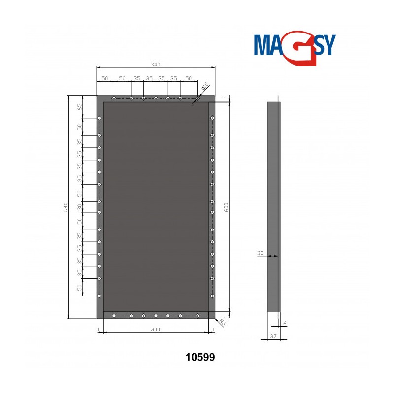 Ușiță magnetică 300x600 mm