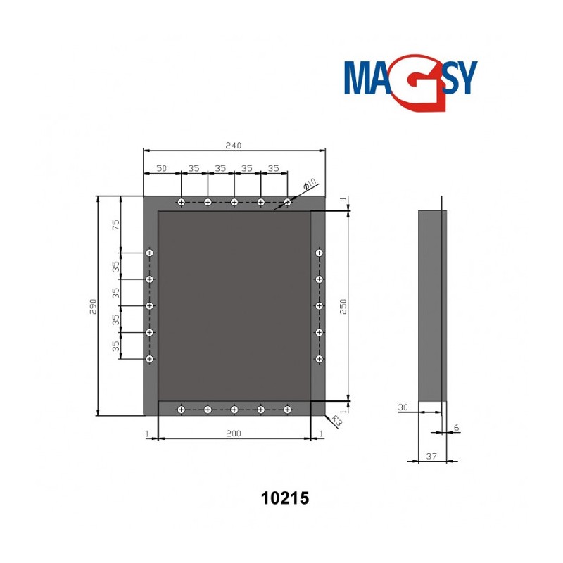 Ușiță magnetică 200x250 mm