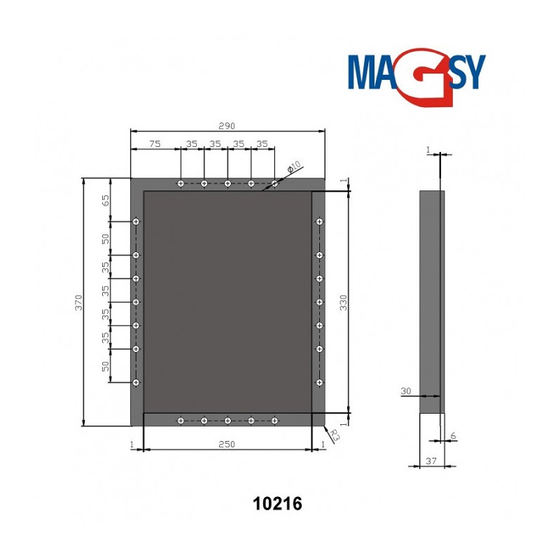 Ușiță magnetică 250x330 mm