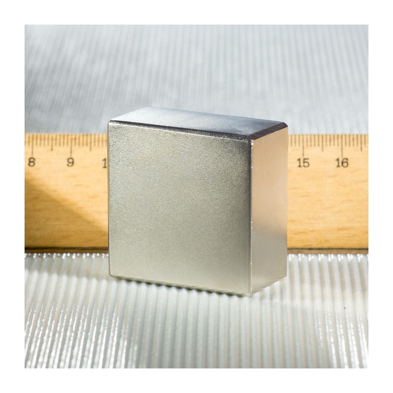 Magnet neodim bloc 40x40x20 N 80 °C, VMM11-N52