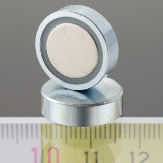 Magnet oală diam. 16 x înălțime 4,5 mm, fără filet