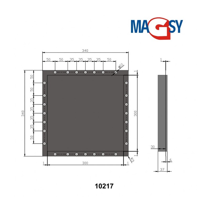 Ușiță magnetică 300x300 mm