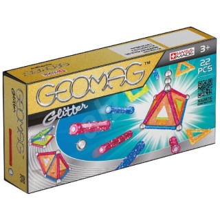 Set magnetic de construcții GEOMAG Glitter 22 piese