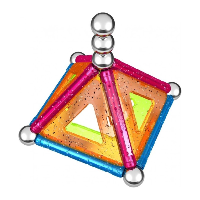 Set magnetic de construcții GEOMAG Glitter 22 piese
