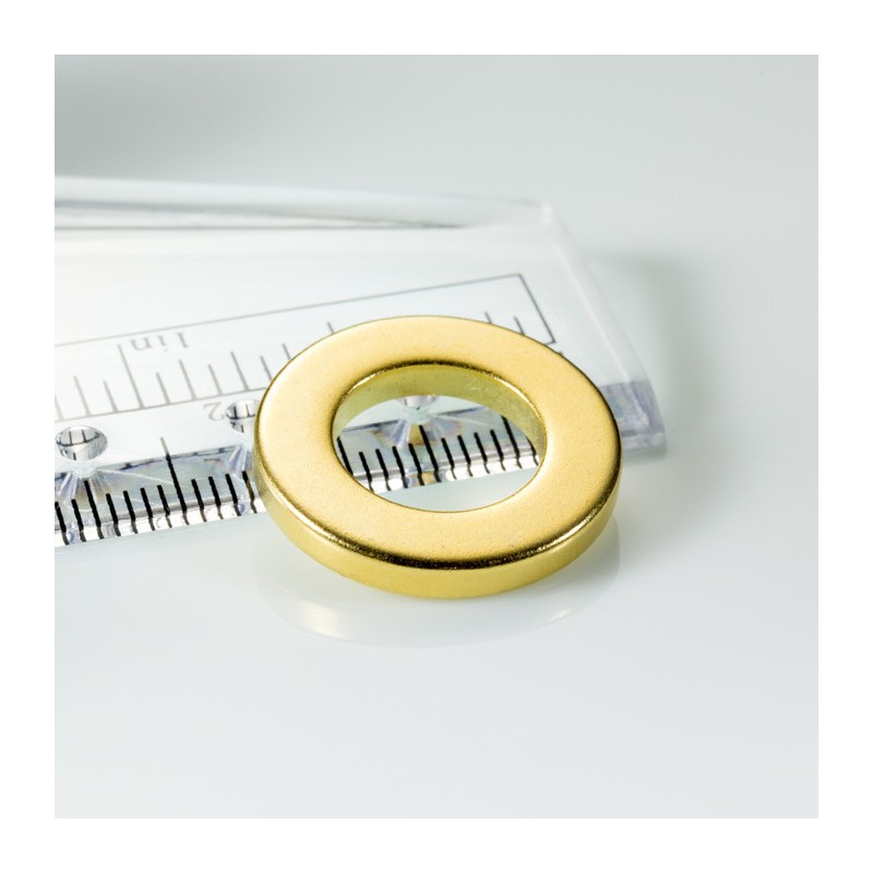 Magnet neodim inel cu diam.21,1x diam.12x3 Au 180 °C, VMM4UH-N33UH