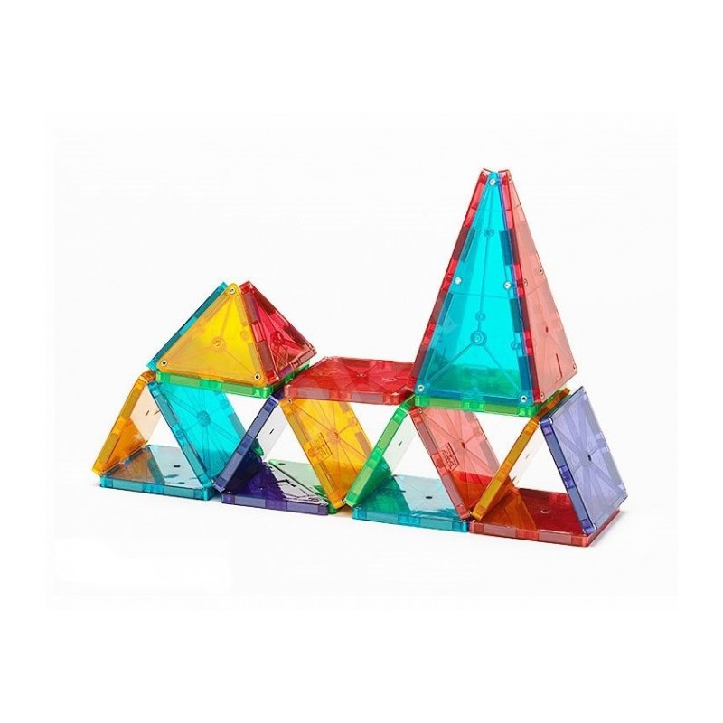 Joc de construcție magnetic Magna-Tiles 100 piese, transparent