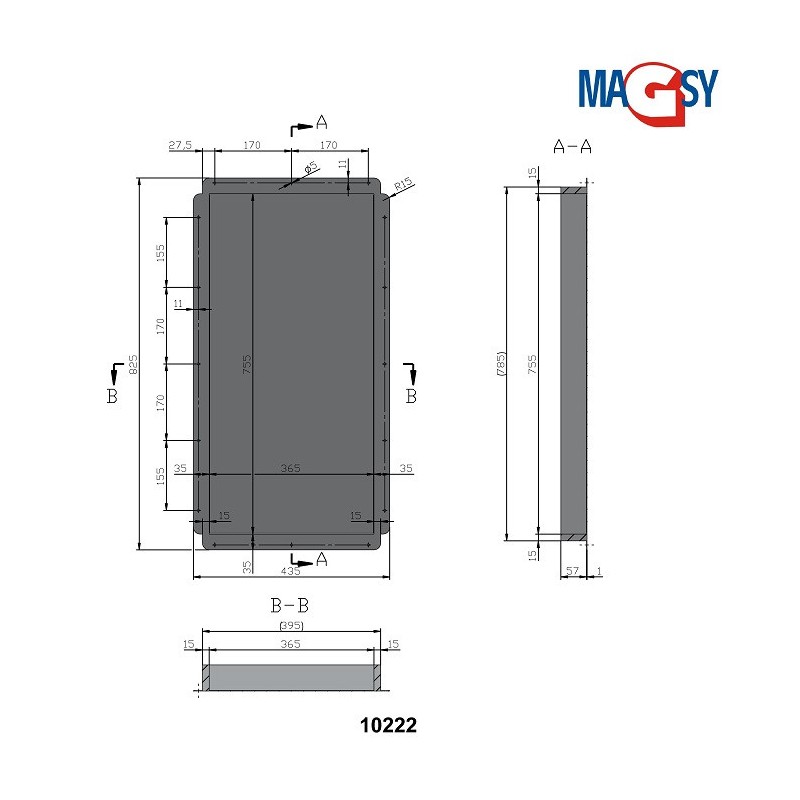 Ușiță magnetică UP 400x800 mm