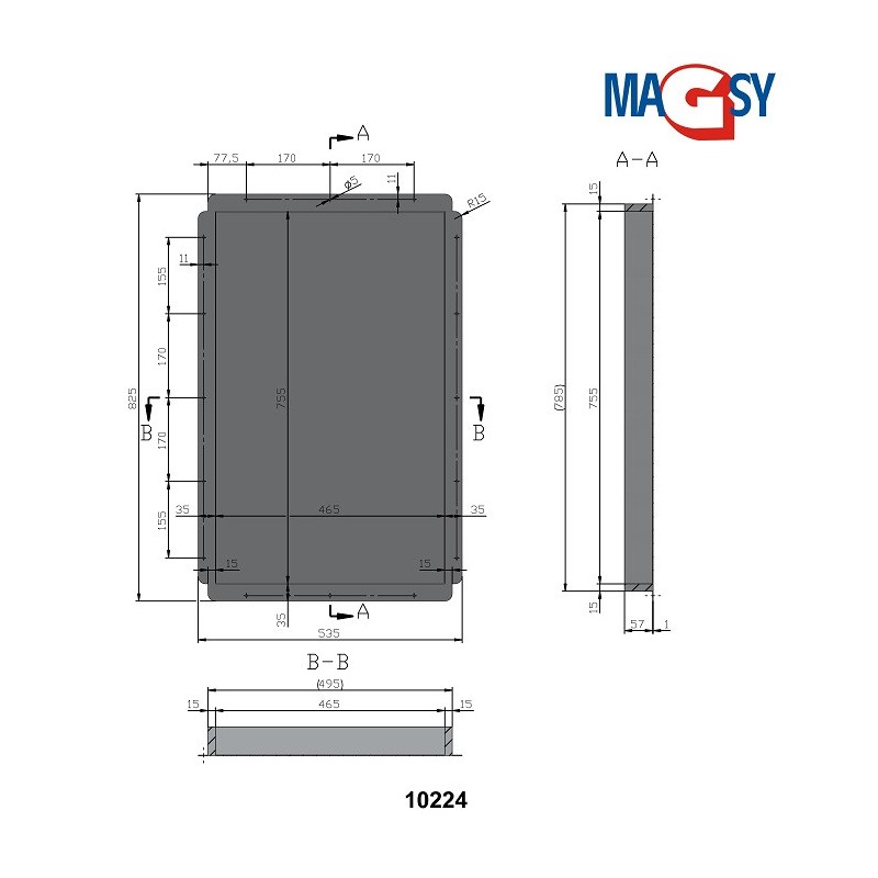 Ușiță magnetică UP 500x800 mm