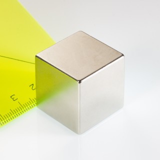 Magnet neodim bloc 25x25x25 N 80 °C, VMM5-N38
