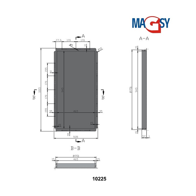 Ușiță magnetică UP 500x990 mm