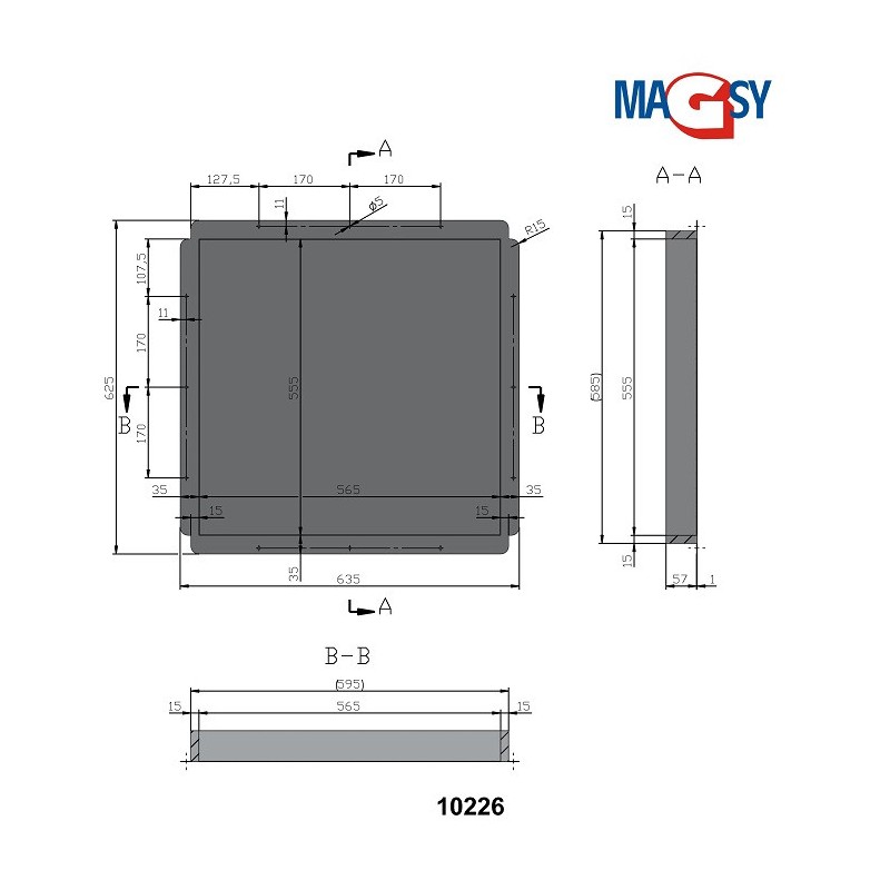 Ușiță magnetică UP 600x600 mm