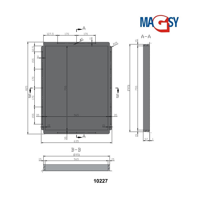 Ușiță magnetică UP 600x800 mm