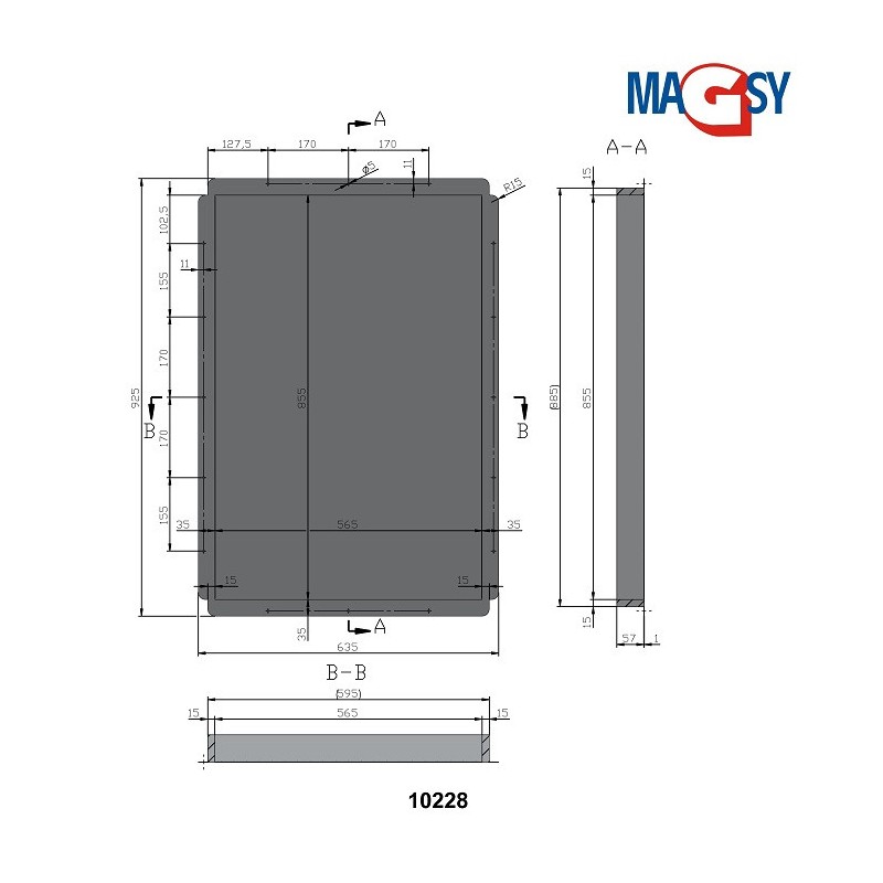 Ușiță magnetică UP 600x900 mm