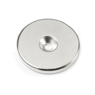 Magnet neodim cilindru cu gaură pentru șurub cu cap înecat diam. 34 x 4 N 80 °C, VMM4-N35