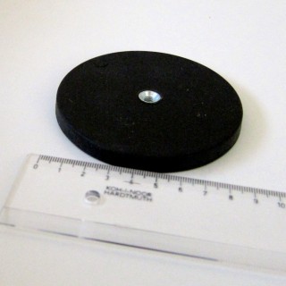 Magnet oală cauciucat diam. 88x8,5-M6-6H
