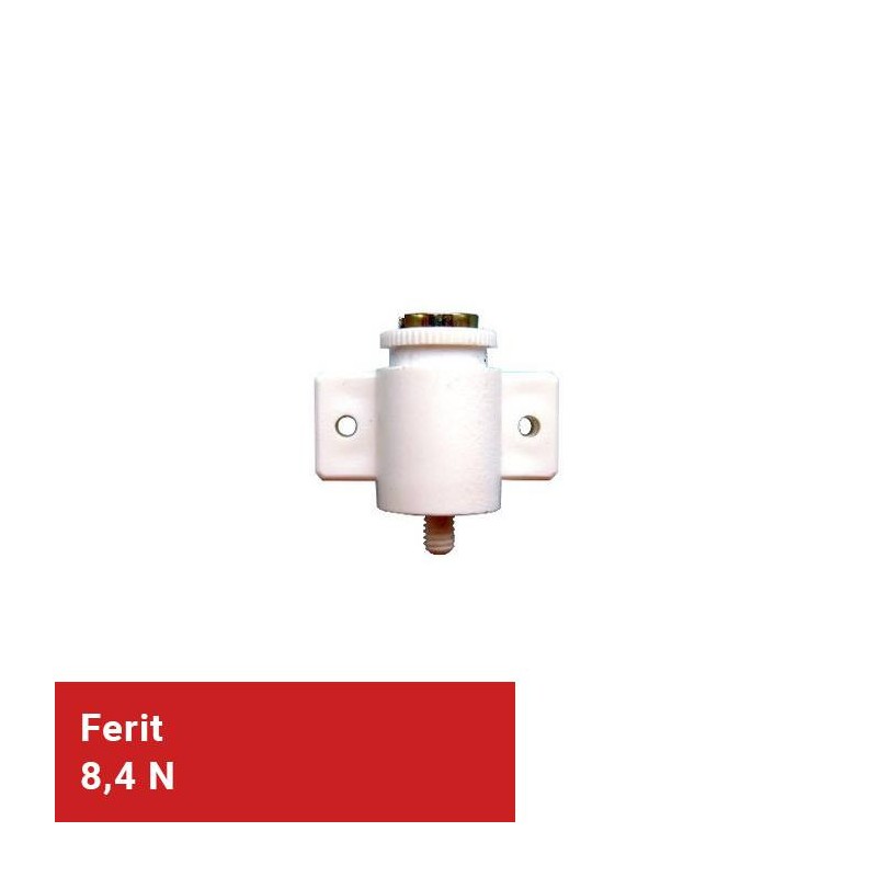 Magnet mobilier reglabil cu magnet de ferită, alb