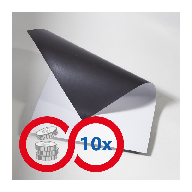 Hârtie magnetică A4 alb lucios - set 10 buc