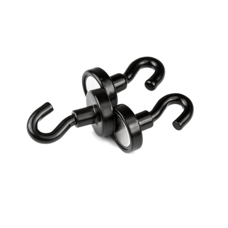 Oală magnetică cu cârlig (cârlig magnetic) diam. 16 N neagră