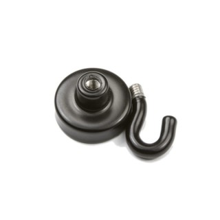 Oală magnetică cu cârlig (cârlig magnetic) diam. 20 N neagră