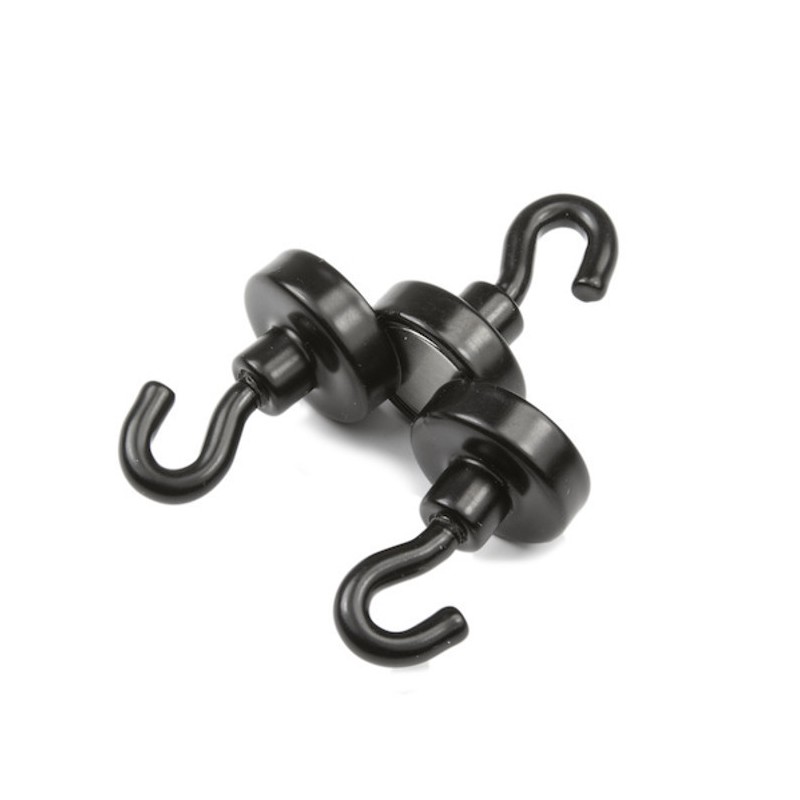 Oală magnetică cu cârlig (cârlig magnetic) diam. 20 N neagră