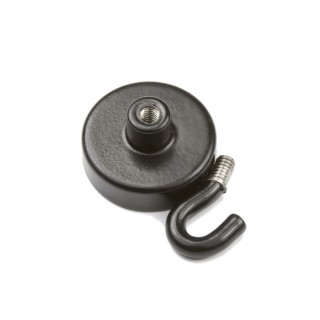 Oală magnetică cu cârlig (cârlig magnetic) diam. 25 N neagră