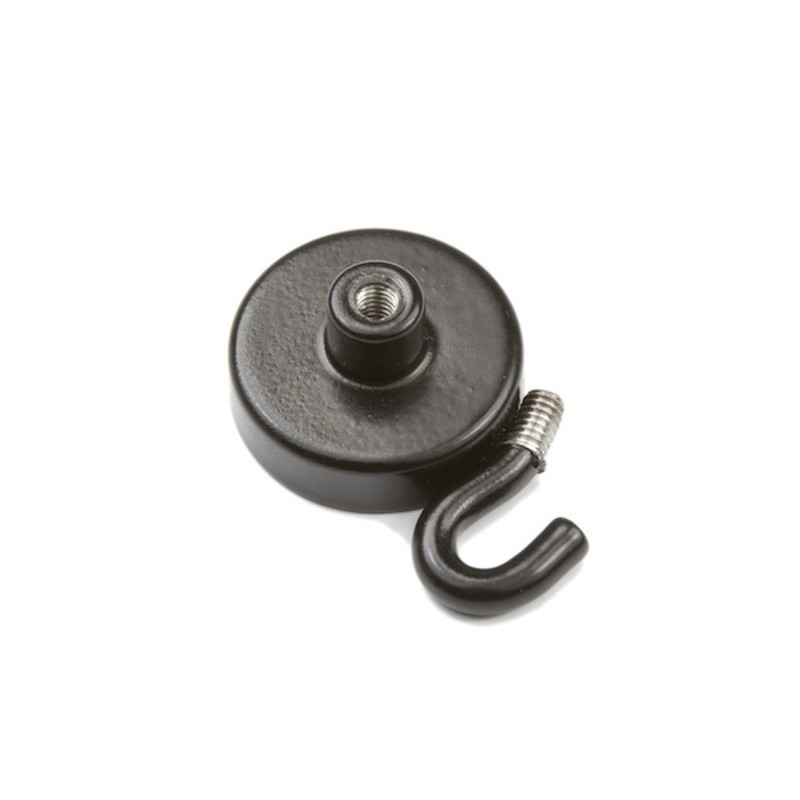 Oală magnetică cu cârlig (cârlig magnetic) diam. 25 N neagră