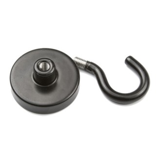 Oală magnetică cu cârlig (cârlig magnetic) diam. 32 N neagră
