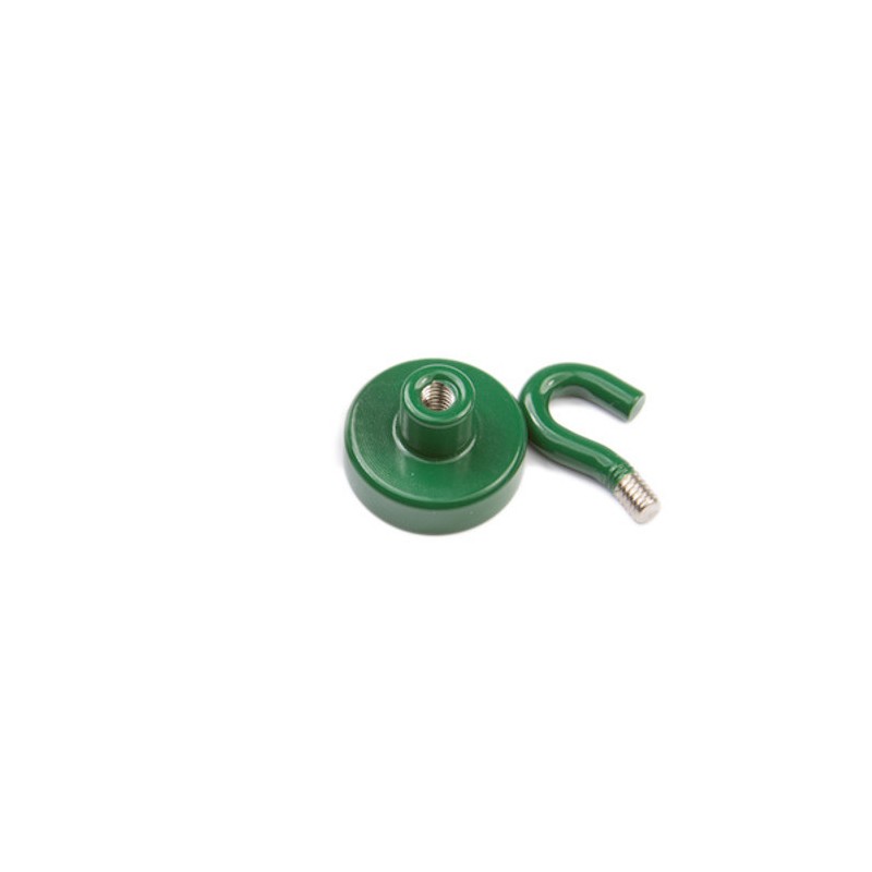 Oală magnetică cu cârlig (cârlig magnetic) diam. 16 N verde