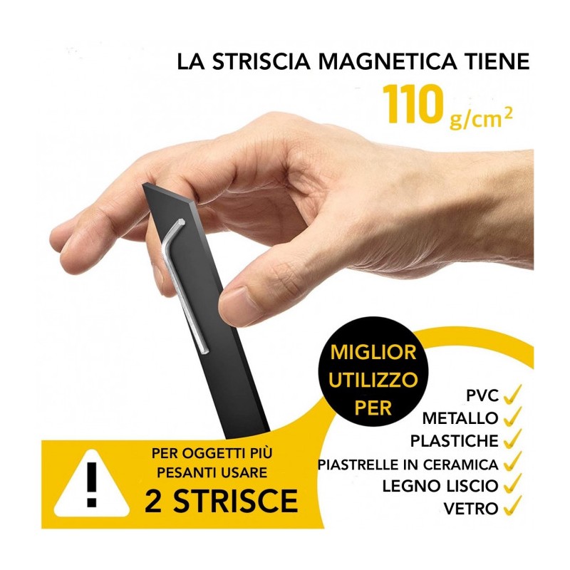 Bandă magnetică autoadezivă nu doar pentru cuțite, lungime 30 cm