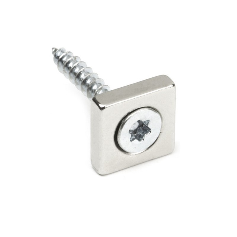 Magnet neodim bloc cu orificiu pentru şurub cu cap înecat 15 x 15 x 4 N 80 °C, VMM4-N35