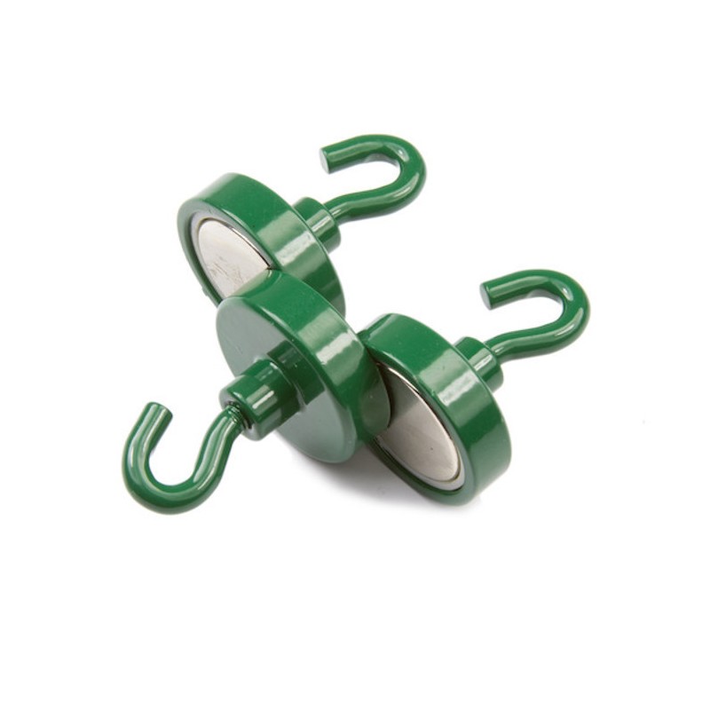 Oală magnetică cu cârlig (cârlig magnetic) diam. 25 N verde