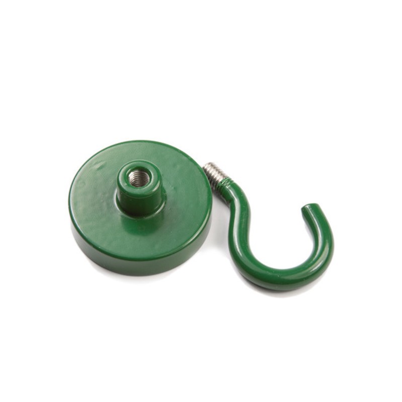 Oală magnetică cu cârlig (cârlig magnetic) diam. 32 N verde