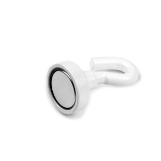 Oală magnetică cu cârlig (cârlig magnetic) diam. 16 N alb