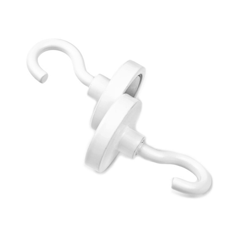 Oală magnetică cu cârlig (cârlig magnetic) diam. 16 N alb