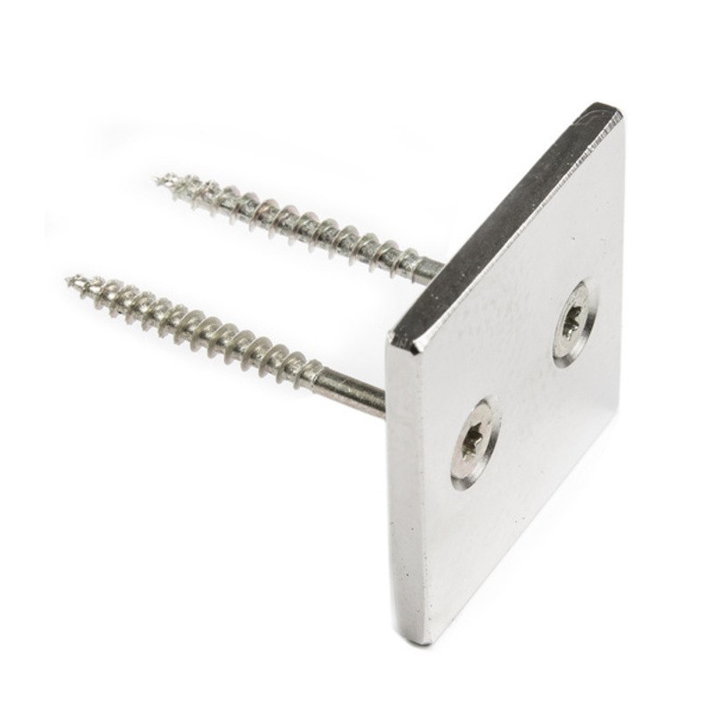 Magnet neodim bloc cu orificiu pentru şurub cu cap înecat 40 x 40 x 4 N 80 °C, VMM4-N35