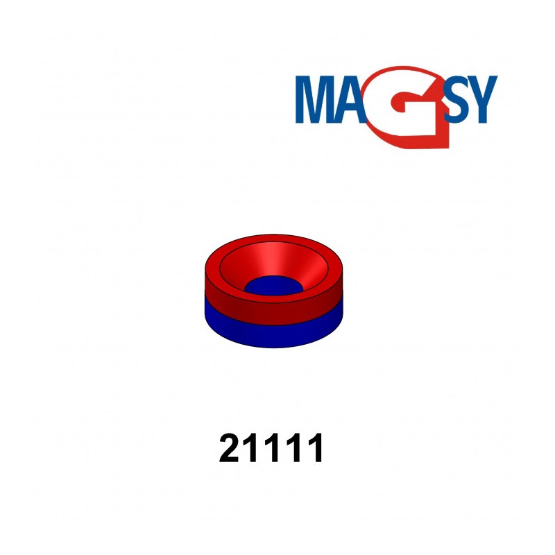 Magnet neodim cilindru cu gaură pentru șurub cu cap înecat diam. 8 x 6/3,4 x 3-M3-N-80 °C, VMM4-N35