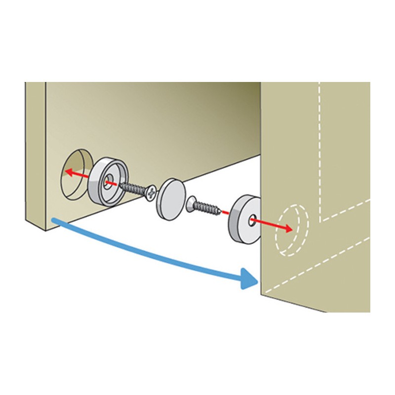 Magnet de prindere mobilier 15,9 x 6,4 mm
