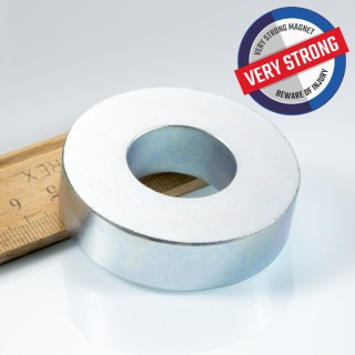 Magnet neodim inel cu diam.55x diam.25x15 Z 80 °C, VMM5-N38