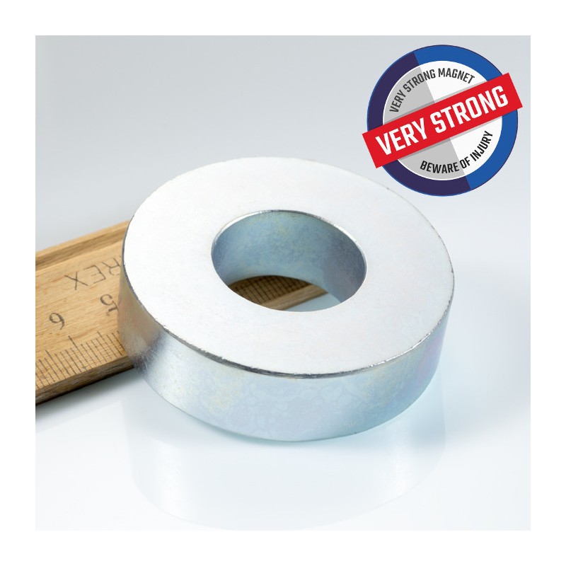 Magnet neodim inel cu diam.55x diam.25x15 Z 80 °C, VMM5-N38