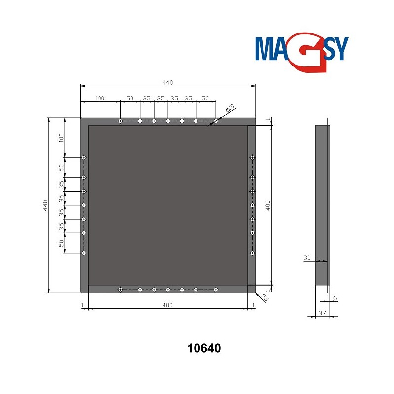Ușiță magnetică 400x400 mm
