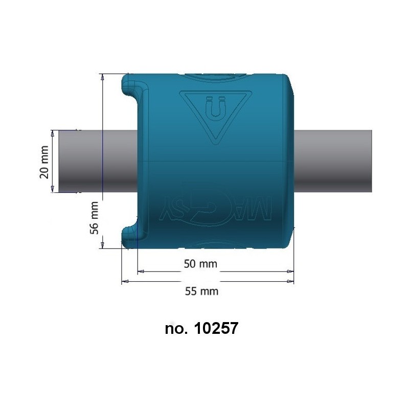 Dedurizator magnetic de diametru 20 mm