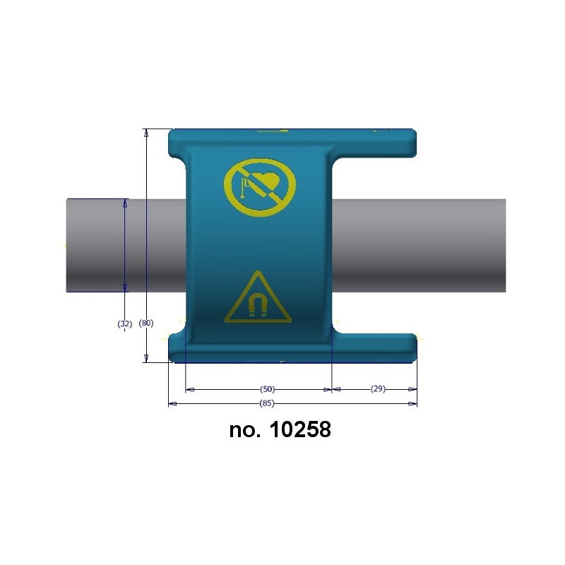 Dedurizator magnetic de diametru 32 mm